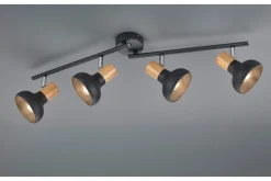 Trio Lighting Latika Spotlight 4L E14 Matt Svart/Tre