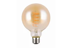 Trio Lighting LK LED E27 filament big globe 4W 200lm 1800K brun