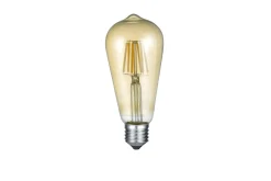Trio Lighting LK LED E27 filament industrial 6W 420lm 2700K brun