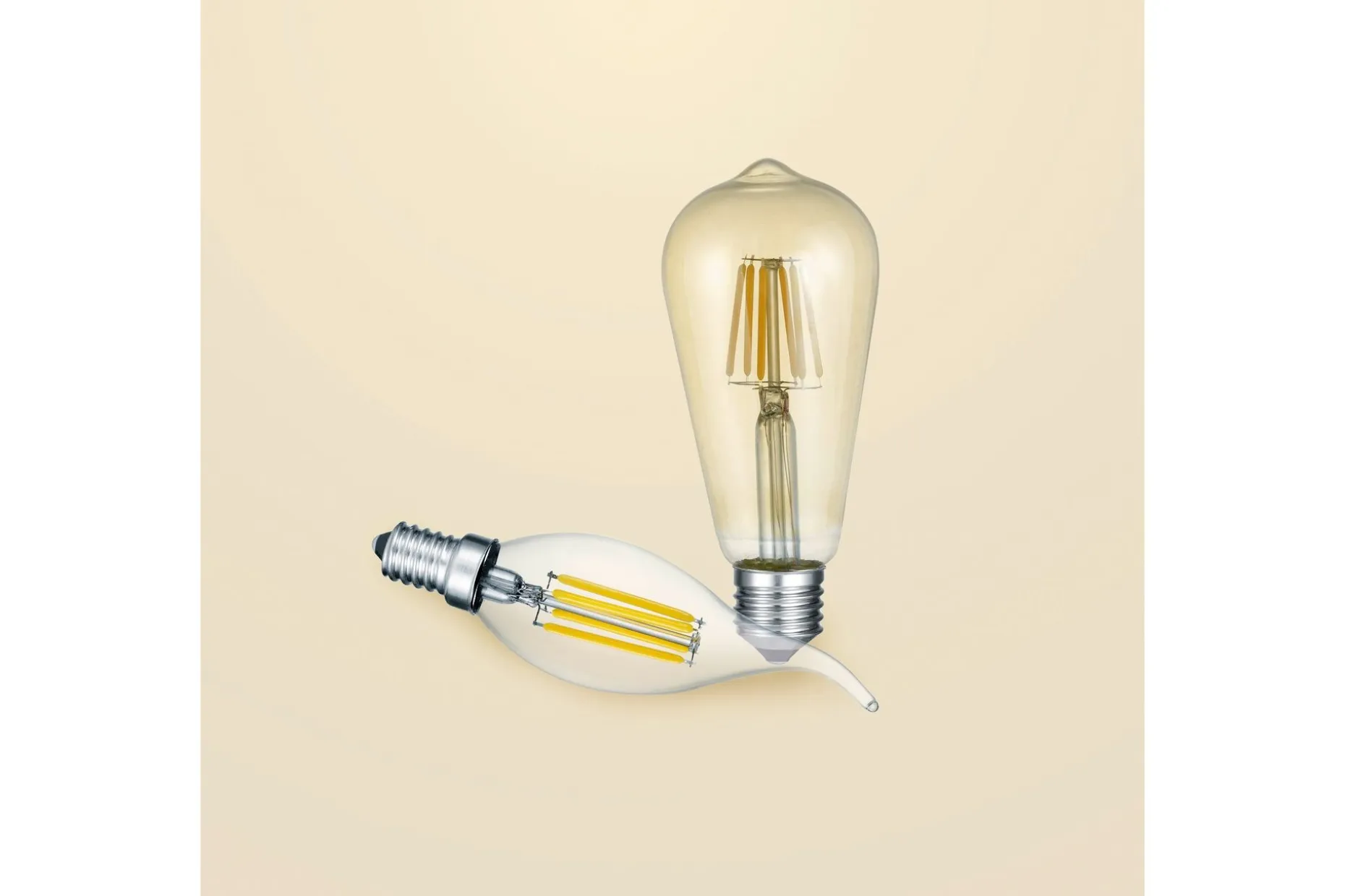 Trio Lighting LK LED E27 filament industrial 6W 420lm 2700K brun