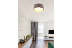 Trio Lighting Locarno LED plafond 28 cm greige