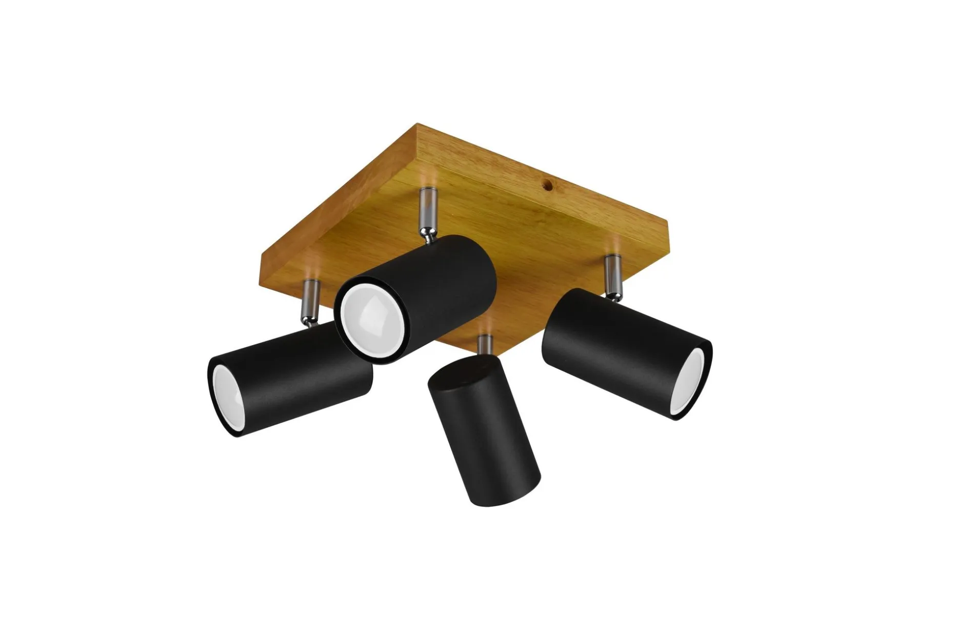 Trio Lighting Marley spot 4L GU10 matt svart/tre