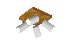 Trio Lighting Marley spot 4L GU10 matt hvit/tre
