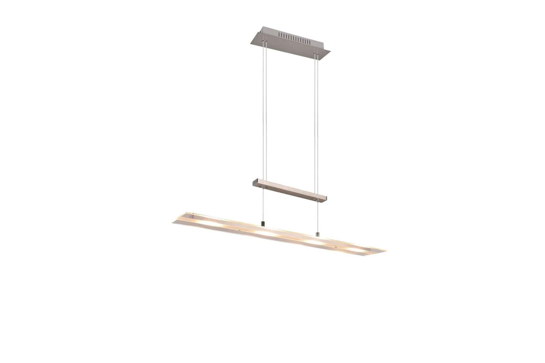 Trio Lighting Milos LED Taklampe Børstet Stål