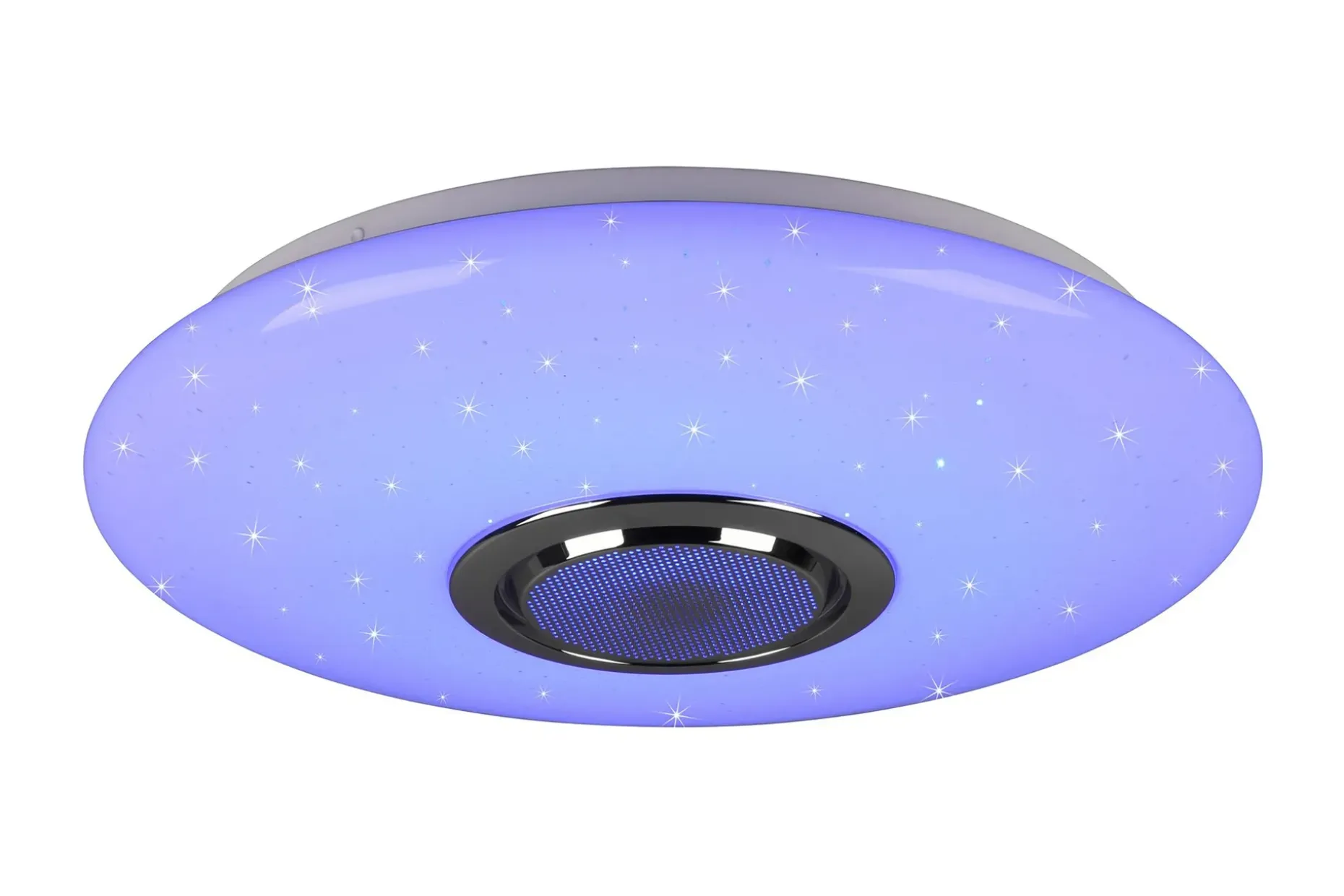 Trio Lighting Musica LED plafond med Bluetooth-høyttaler RGBW