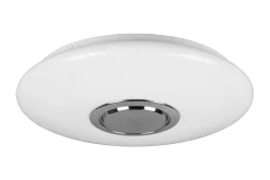 Trio Lighting Musica LED plafond med Bluetooth-høyttaler RGBW