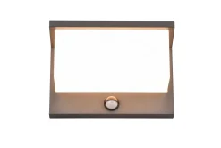 Trio Lighting Nestos LED vegglampe antrasitt bevegelsessensor