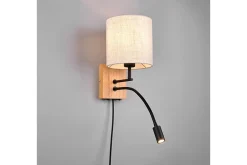 Trio Lighting Nilam Vegglampe m. Leselampe 18 cm LED + E27 tre