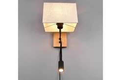 Trio Lighting Nilam Vegglampe med leselampe 25 cm LED + E27 tre