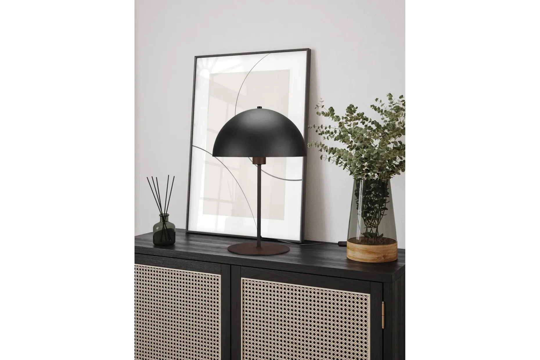 Trio Lighting Nola Bordlampe 45 cm E27 matt svart