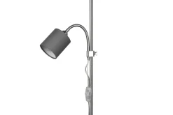 Trio Lighting Owen gulvlampe E27+E14 grå