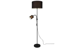 Trio Lighting Owen gulvlampe E27+E14 svart