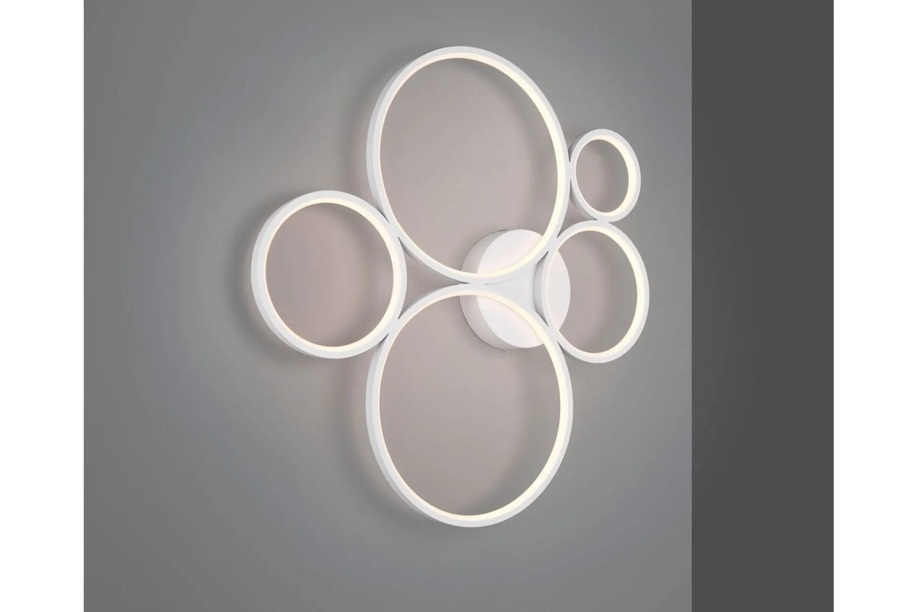 Trio Lighting Rondo LED plafond matt hvit 5L