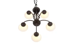 Trio Lighting Rostica lysekrone 5L E27 rustikk