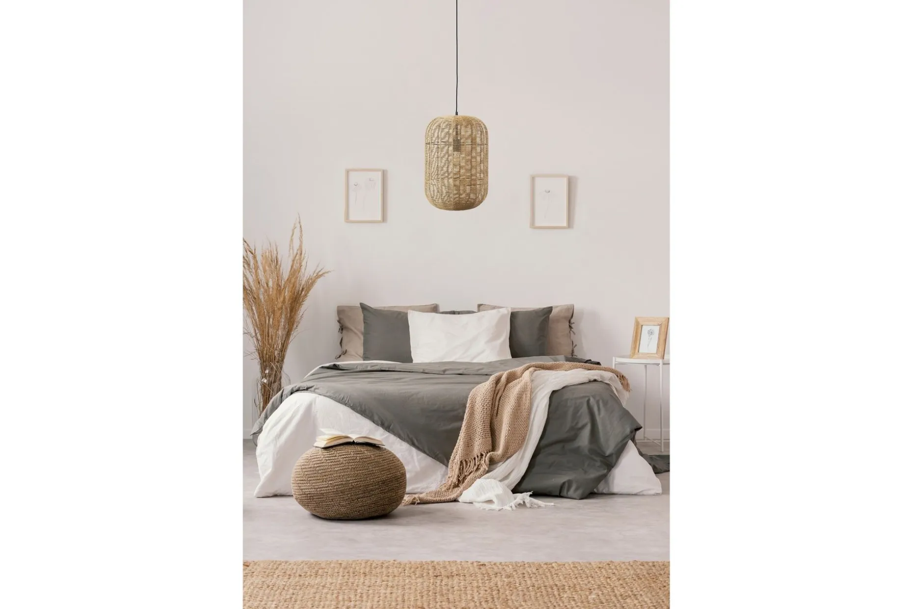 Trio Lighting Runa taklampe E27 35cm matt sort/rotting