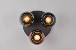 Trio Lighting Sheldon plafond 3L E14 flerfarget