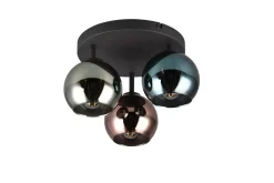Trio Lighting Sheldon plafond 3L E14 flerfarget