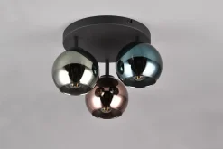 Trio Lighting Sheldon plafond 3L E14 flerfarget