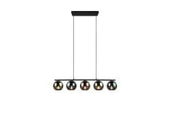 Trio Lighting Sheldon taklampe 5L E14 flerfarget