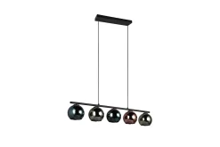 Trio Lighting Sheldon taklampe 5L E14 flerfarget