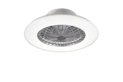 Trio Lighting Stralsund LED tak-/veggvifte hvit