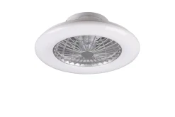 Trio Lighting Stralsund LED tak-/veggvifte hvit
