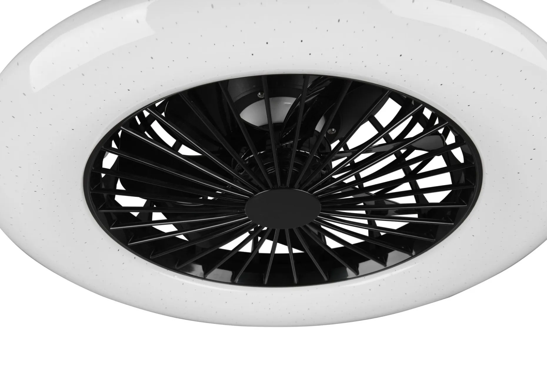 Trio Lighting Stralsund LED tak-/veggvifte matt svart starlight