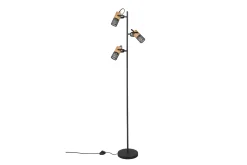Trio Lighting Tosh gulvlampe E27 matt sort