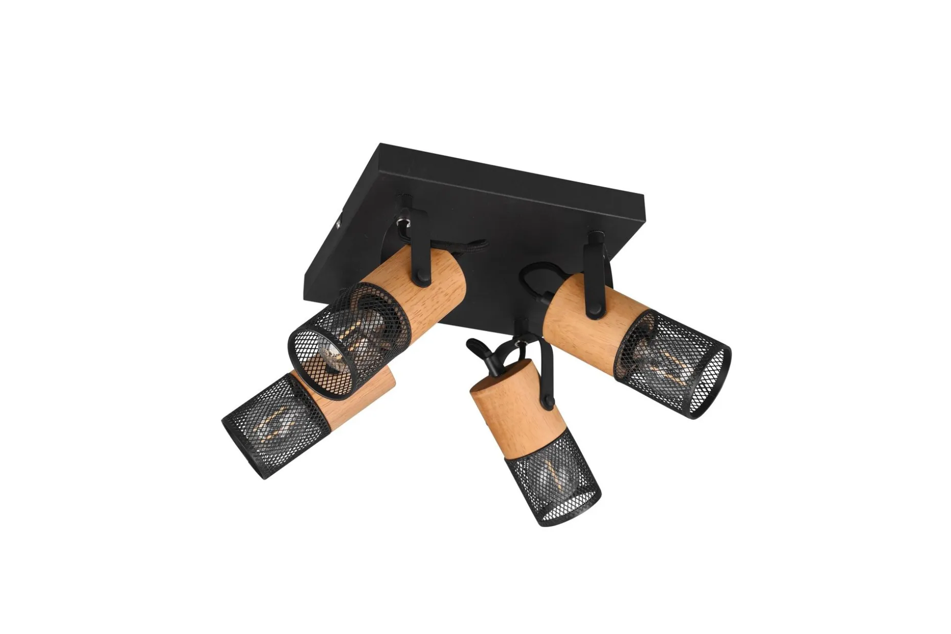 Trio Lighting Tosh spot 4L E27 matt sort