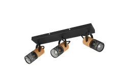 Trio Lighting Tosh spot 3L E27 matt sort