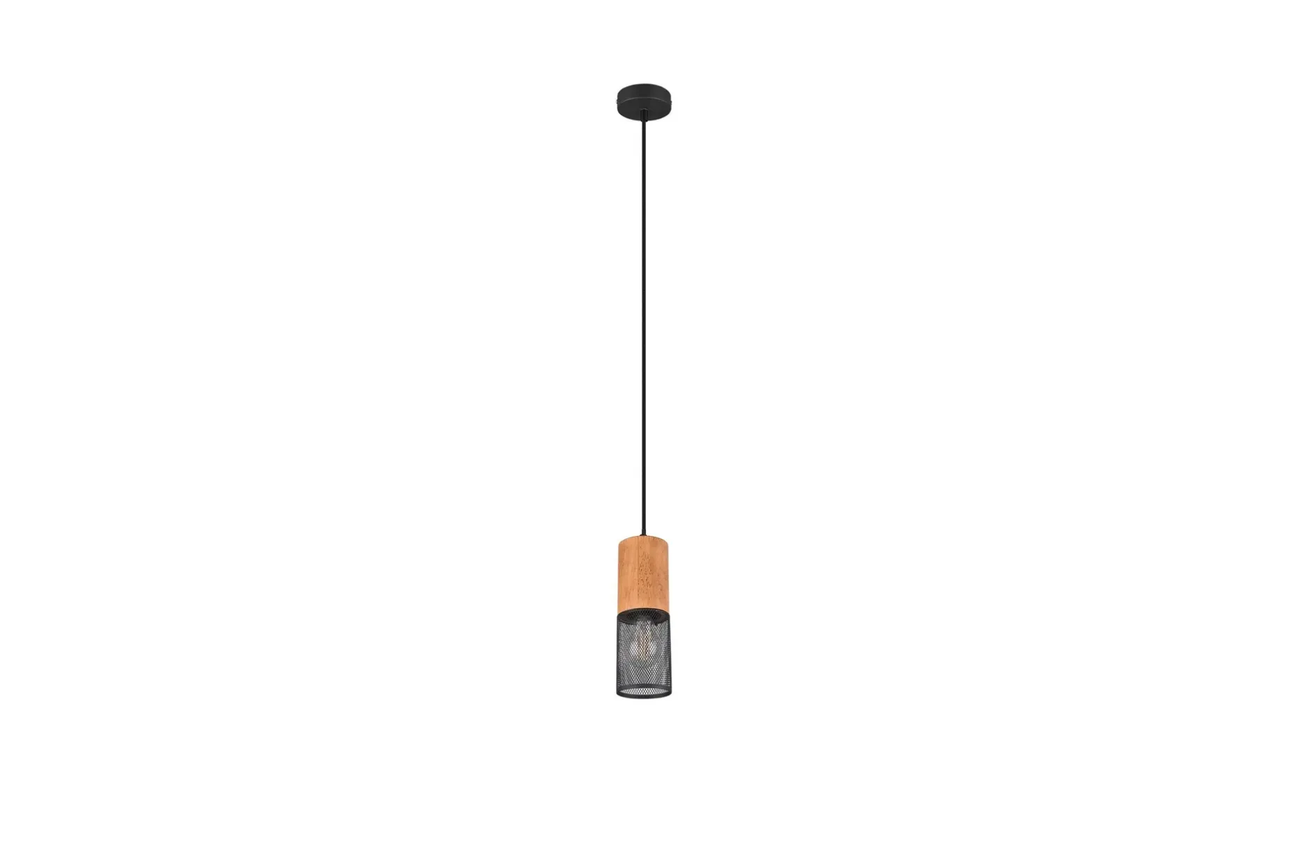 Trio Lighting Tosh taklampe E27 matt sort