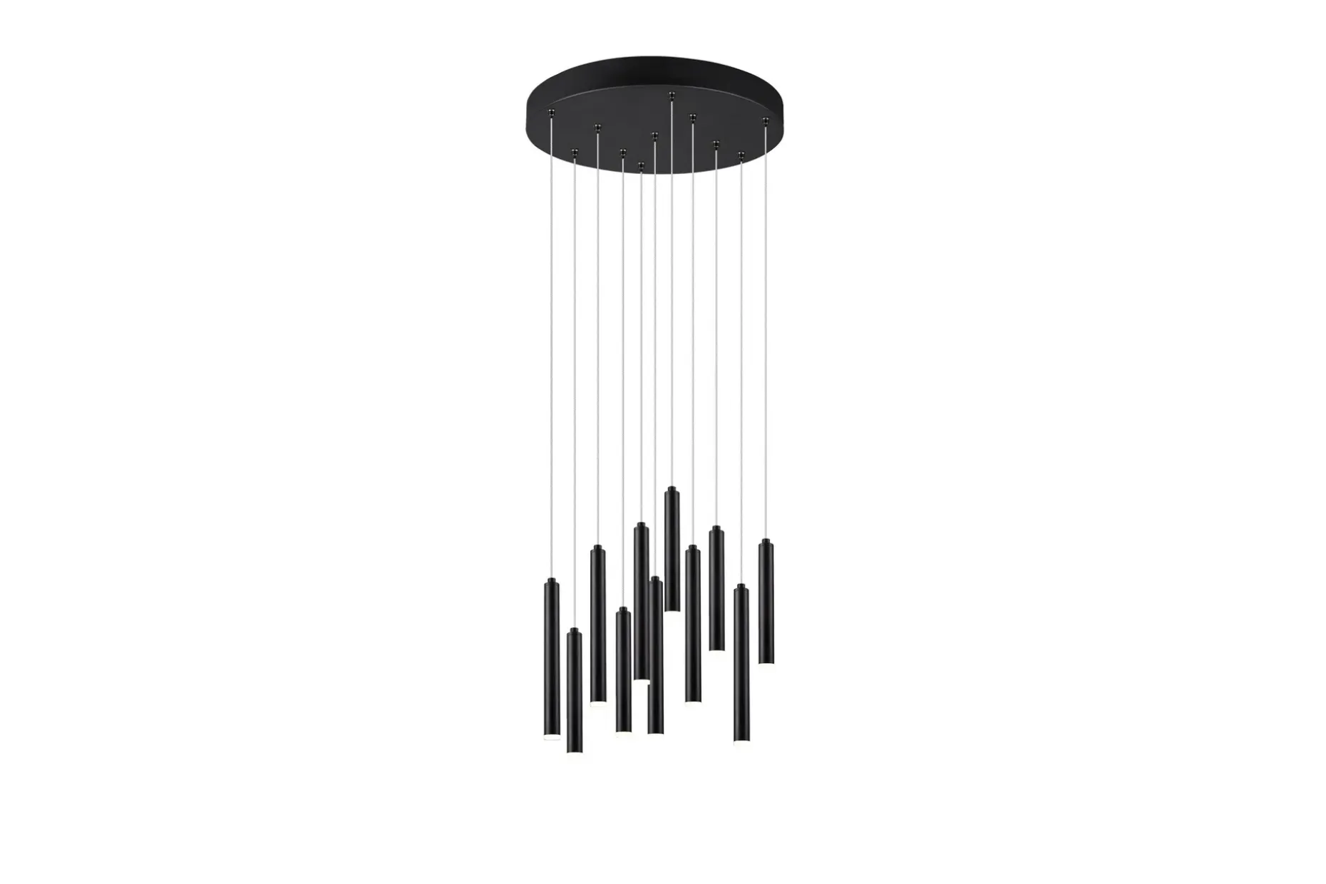 Trio Lighting Tubular LED taklampe 40 cm matt svart