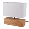 Trio Lighting Woody bordlampe 12X30cm E27 tre/hvit