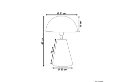 Tritonia Bordlampe 48 cm E27