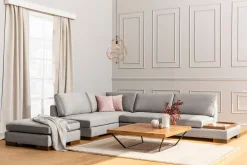 Tulima Sofa med Sjeselong m Krakk Venstre