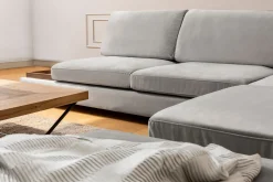 Tulima Sofa med Sjeselong m Krakk Høyre