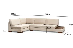 Tulima Sofa med Sjeselong Venstre