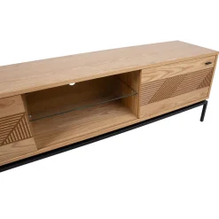 TV-bord HOME4YOU Cindy 180x40x55 cm MDF eik