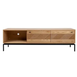 TV-bord HOME4YOU Cindy 180x40x55 cm MDF eik