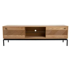 TV-bord HOME4YOU Cindy 180x40x55 cm MDF eik