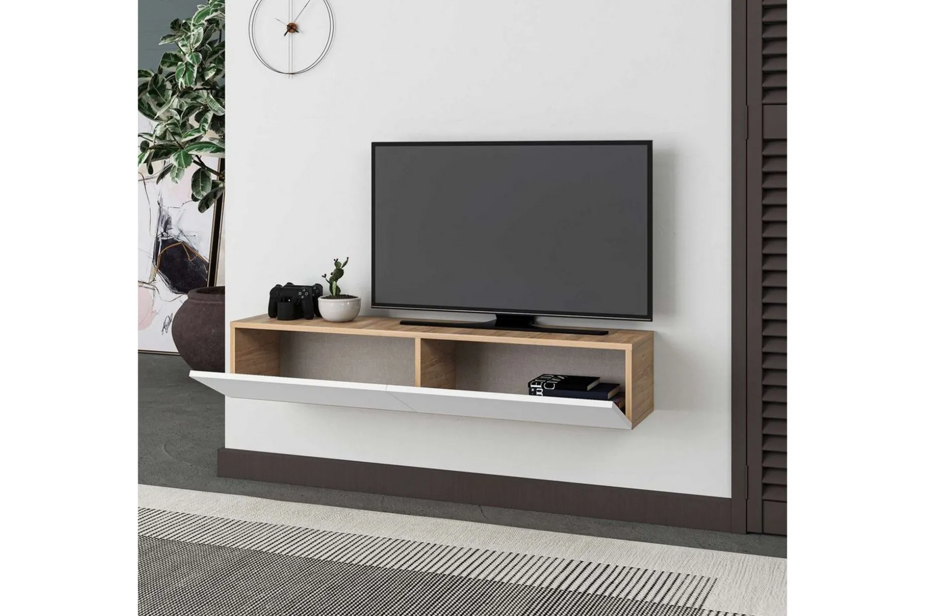 TV-bord Rasab Sudamaleik / Hvit