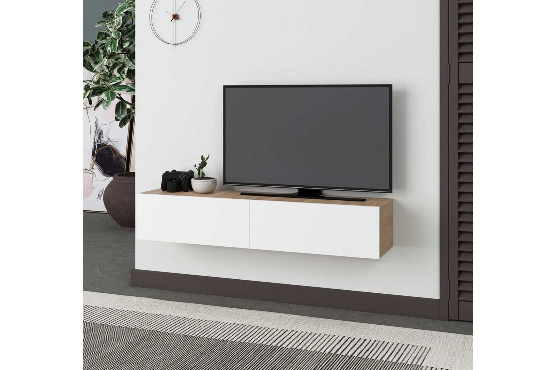 TV-bord Rasab Sudamaleik / Hvit