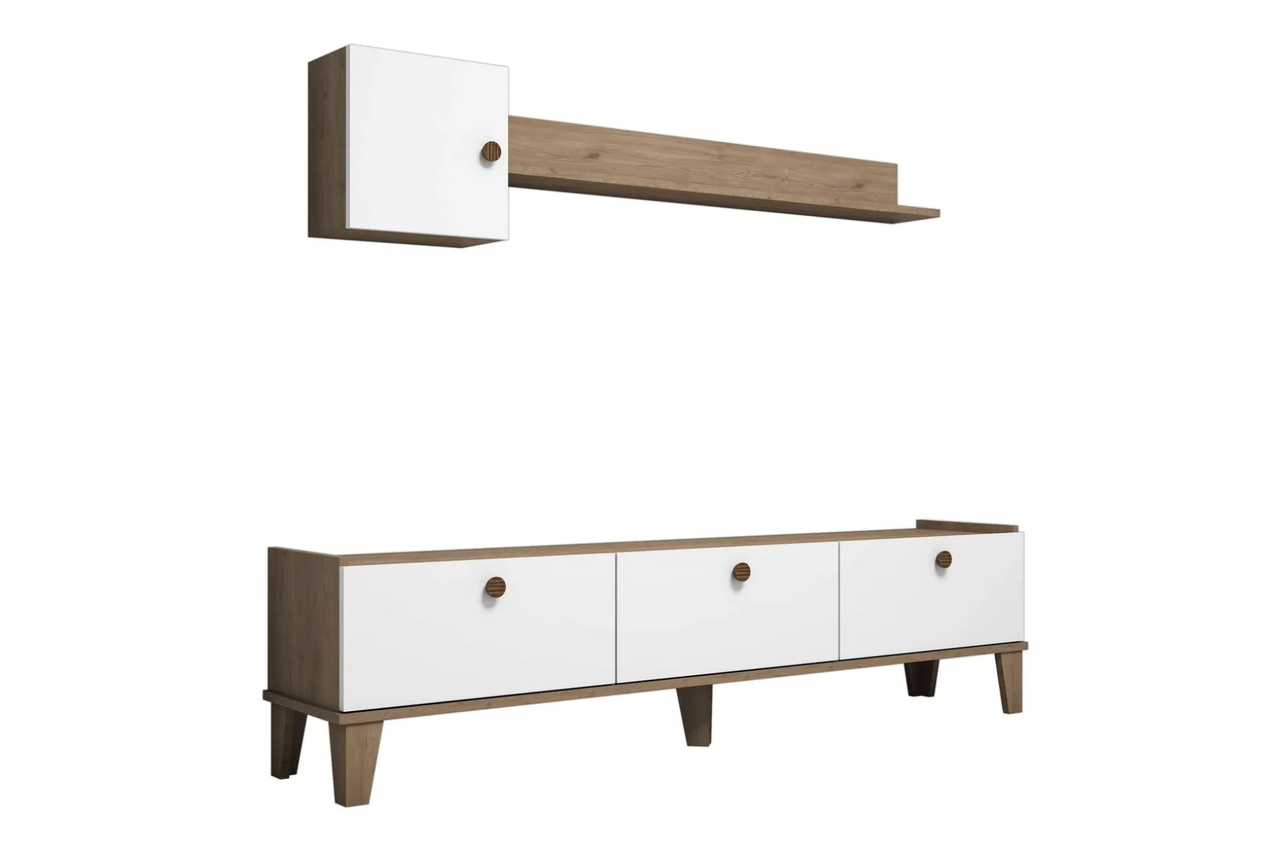 TV Unit Eik|Hvit