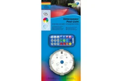 Undervannslys Planet Pool LED RGB med magnet og fjernkontroll