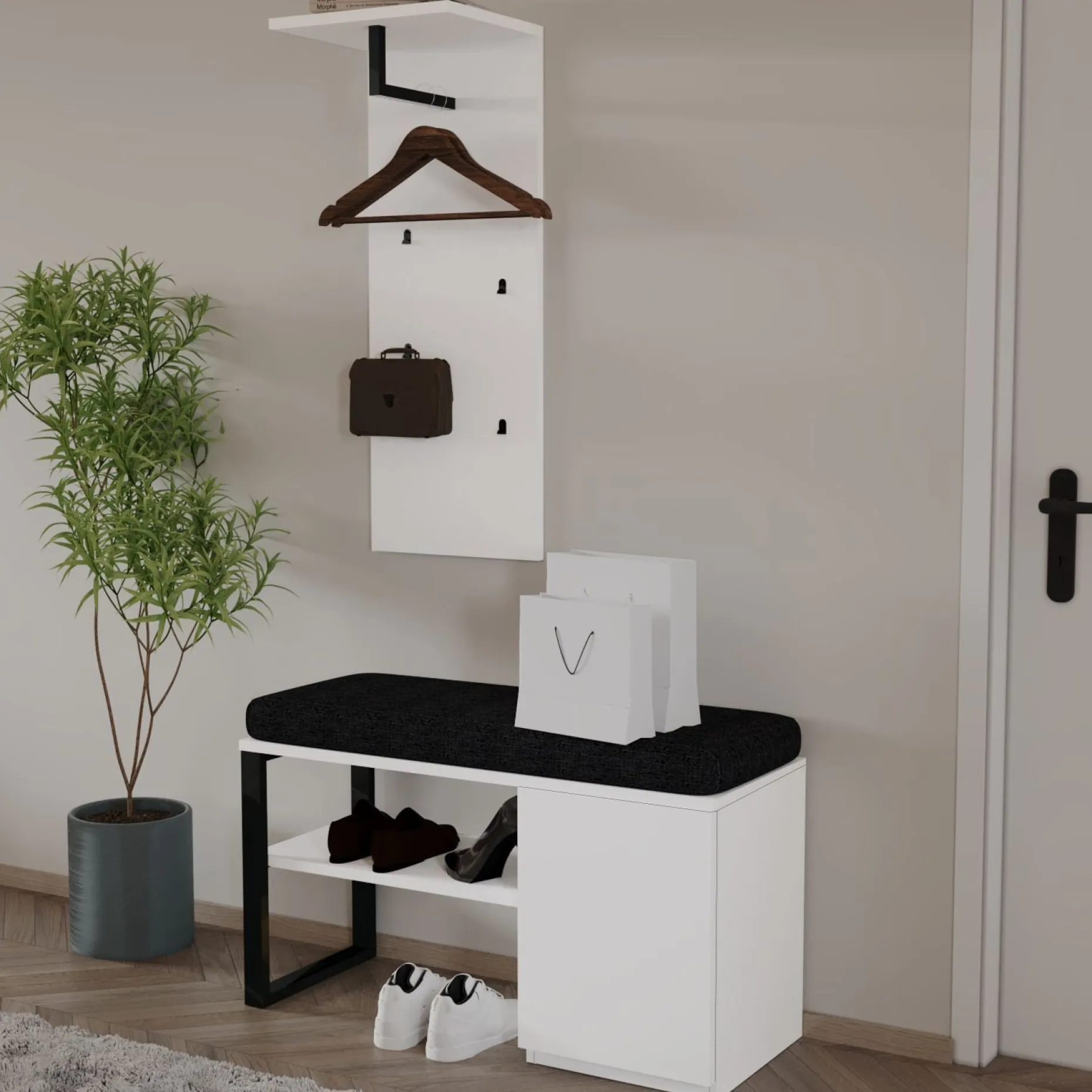 Uniqo Hallstativsett 35x90x35 cm