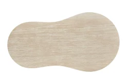 Uppveda Asymmetrisk Sofabord Travertin Utseende 130x70 cm