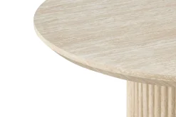 Uppveda Ovalt Spisebord 180x90 cm Travertin Utseende