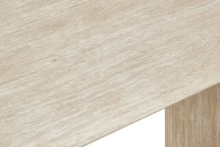Uppveda Ovalt Spisebord 180x90 cm Travertin Utseende