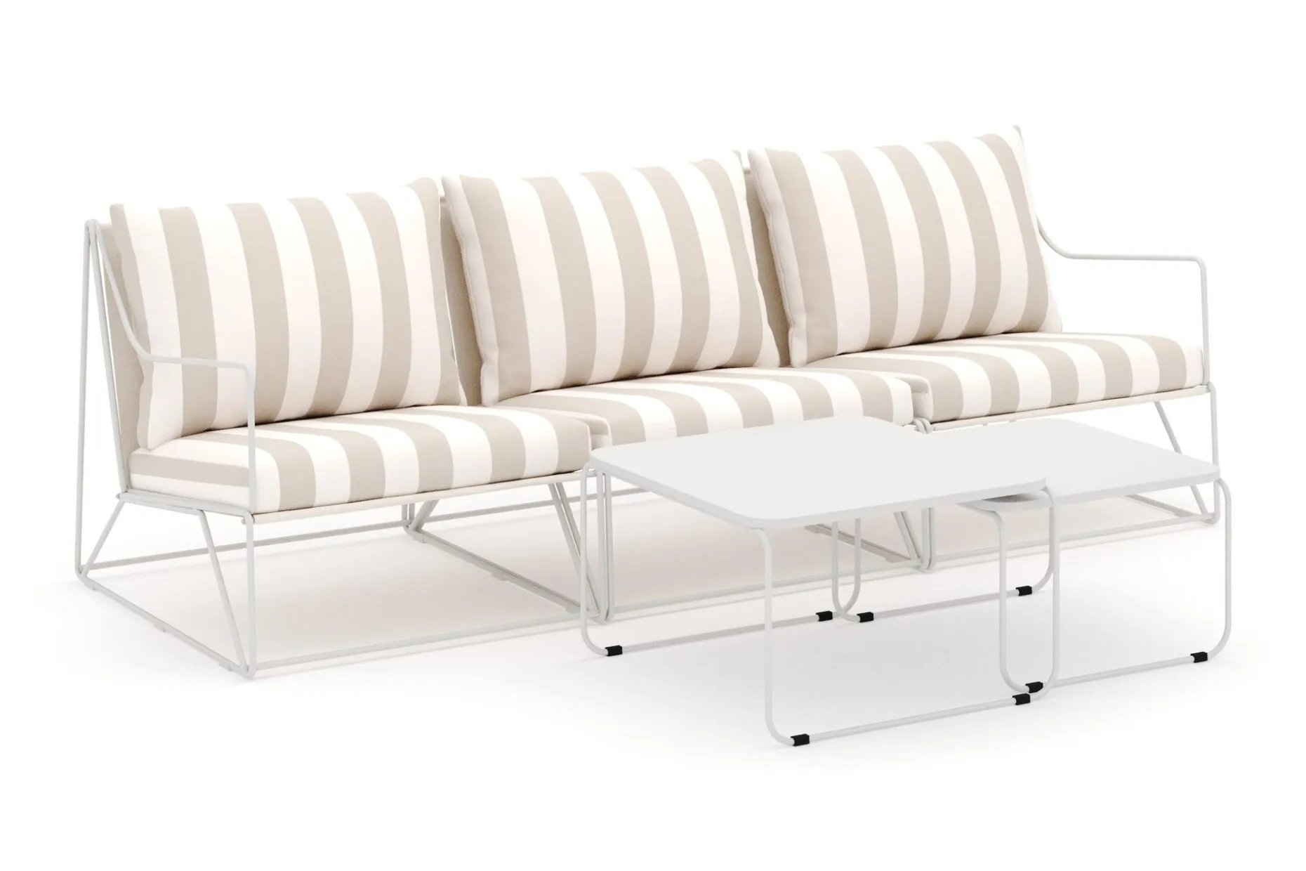 Usteryd 3-seters loungesofa med settbord