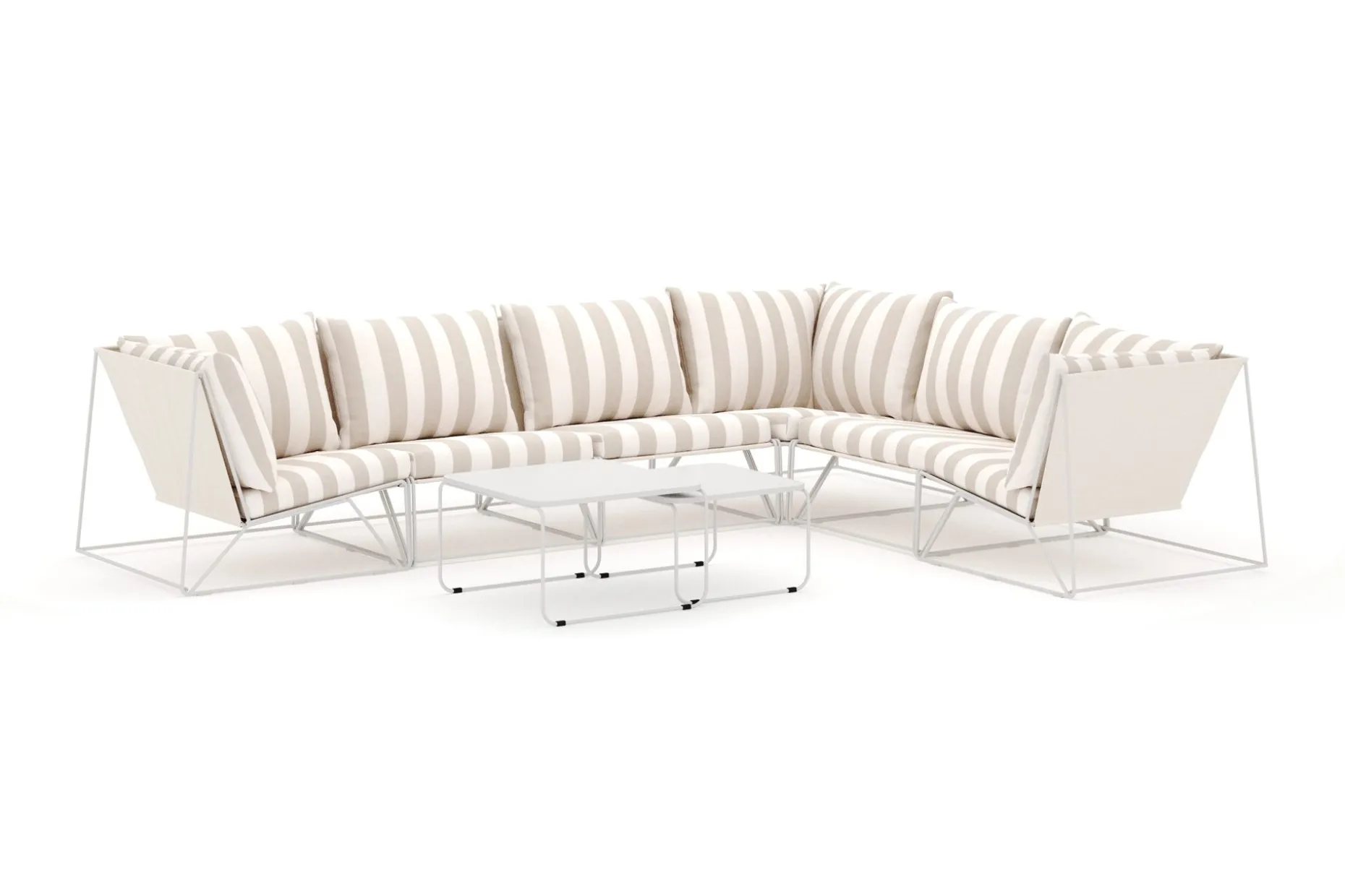 Usteryd utendørs L-sofa 6-seters vendbar